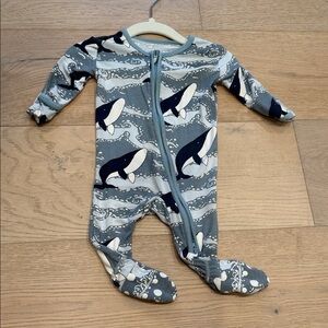 Kickee Pants Ocean Adventure 2 Way Zip Footie